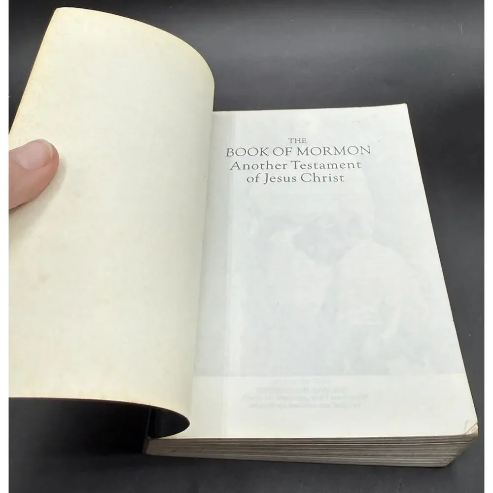 Book Of Mormon 1981 PB With Extra Ephemera Jesus Christ Testament Vintage HBS